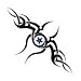 Tribal Star Temporary Tattoo 2x2