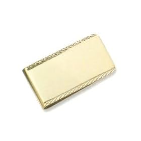 Click here to buy Gold Plated Cut-Edge Design Money Clip by Goldfinger.