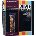 Kind Fruit And Nut Bars Walnut and Date -- 12 Bars