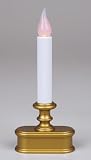 Good Tidings LED Window Candle with Light Sensor, Antique Finish