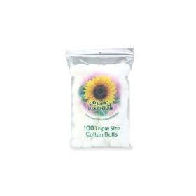 Organic Essentials Triple Size Cotton Balls - 100 count