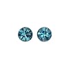 Pilgrim Damen-Ohrring Stud Earrings Versilbert, Blau 646-213