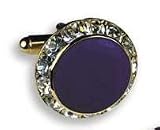 Purple with Crystal Setting