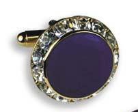 Purple with Crystal Setting
