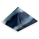 Blue lace agate pyramid 3 W 3 L
