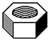8-32 NYLON FINISHED HEX NUT Box Qty. / 100 Image