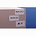 AIGNER Write-On/Wipe-Off Magnetic Label Rolls - White