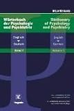 Dictionary of Psychology and Psychiatry
 English-German v
 1,
