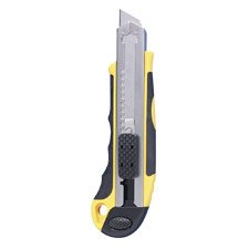 SPR15850 Automatic Utility Knife, 4-Blade Storage, Yellow Black by Sparco