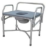 MDS89668XW Medline 1 EA/CS COMMODE,DROP ARM,850LBS CAP Medline MDS89668XW