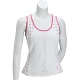 Bolle Tennis Pinkaholic Stripe Tank (COLOR: White/Pink, SIZE:Extra Small)
