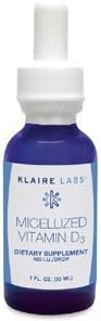 Micellized Vitamin D3 1oz by Klaire Labs by Klair Labs