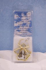 Christening Stained Glass Sun Catcher Angel