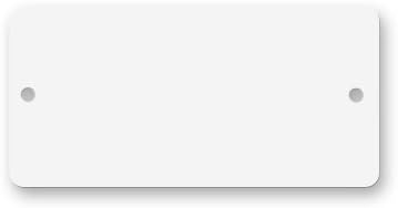 Blank Sublimation Tags - 1-1/2 x 3 - White Rectangle - Pack of 25