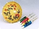 Cocktail Parasol Drink Umbrellas -Box of 144- Tropical Style