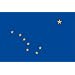 Valley Forge Nylon Alaska State Flag, measures  3-Foot x 5-Foot
