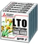三菱化学 LTOU200GBC LTO Ultrium2 1巻×5 カートン