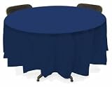 Plastic Table Cover Round -Purple