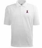 Los Angeles Angels Classic Pique Xtra Lite Polo Shirt (White) - Medium