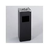 3-Gallon Ash 'N' Trash Sandless Urn, 9-1/2 x 9-1/2 x 24-3/4, Black/Chrome SAF9696BL