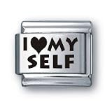 Body Candy Italian Charms Laser I LOVE MY SELF