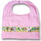 Pink Cuddle Bug Bib - Fully Reversible Bib for Babies & Toddlers