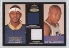 2003-04 Fleer Tradition Throwback Threads Dual Event Worn #CADW - Carmelo Anthony/David West/299