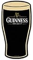 Guinness Beer Pint Shaped Tin Sign