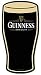 Guinness Beer Pint Shaped Tin Sign