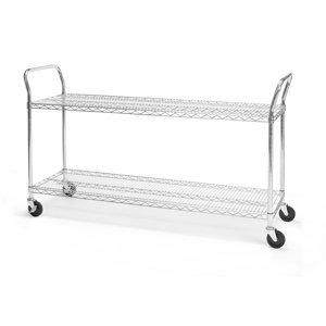 BEF2168432 - Best Chrome wire 18x60 2 shelf utility cart SHCART1860