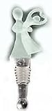 Hand-Blown Glass Wedding Couple Wine Bottle Stopper