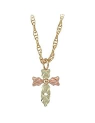 10K Black Hills Gold Cross Pendant from Coleman