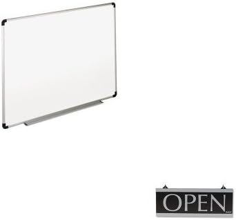 KITUNV43724USS4246 - Value Kit - Headline Signs Century Series Reversible Open/Closed Sign (USS4246) and Universal Dry Erase Board (UNV43724)