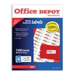 Office Depot��� Brand White Laser Labels, Address, 1