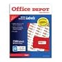 Office Depot� Brand White Laser Labels, Address, 1" X 2 5/8", Box of 7,500