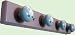 Coat Rack with Porcelain Mouse Hooks with Eco-friendly Purple Paint - Tot Dots