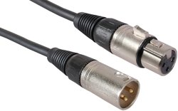 Dayton CMX 1.5N XLR Microphone Cable 1 1 2 ft. Nickel
