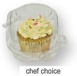 Clear Cupcake Muffin Single Individual Dome Container Box Plastic 20 Pieces, Standard Size