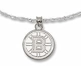 Boston Bruins NHL Sterling Silver Pendant With Chain