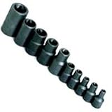 10 Piece 1/4 & 3/8in. Drive External Torx Socket Set
