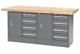 72 X 24 8 Drawer/2 Cabinets - Maple