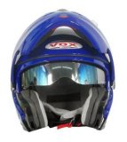 Jet Blue DOT Approved VOX Racing Full Face Flip-up Motorcycle Snowmobile Bike Helmet -SIZE... by StreetPartsUSA