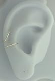 Sterling Silver Nonpiercing Pierced Look Plain Upper Ear Cuff