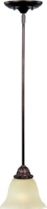 Maxim Lighting 91049SVOI Symphony 1-Light Mini Pendant with Soft Vanilla Glass - Oil Rubbed Bronze