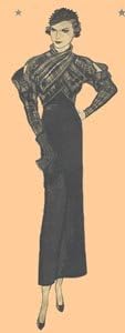 1933 a Katharine Hepburn Frock Pattern, Size 16