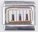 Clearly Charming Piano Keys Italian Charm