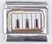 Jewelry : Clearly Charming Piano Keys Italian Charm