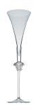 Versace by Rosenthal Medusa Lumiere Clear Crystal Champagne Flutes, Set of 2