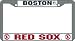 Boston Red Sox Chrome License Plate Frame