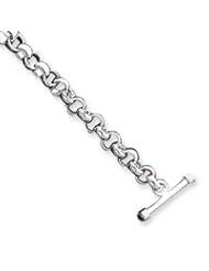 Sterling Silver 9inch Polished Fancy Link Bracelet QH316-9"